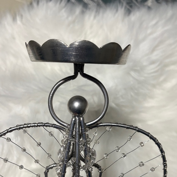 Silver Wire Angel Candle Holder - Picture 2 of 5